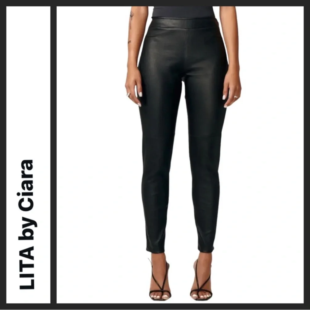 NWT LITA by Ciara Lamb Leather Leader Pants - Picture 9 of 14
